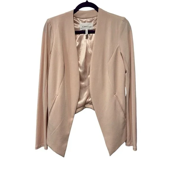 BCBGeneration Women’s Tuxedo Blazer Rose Smoke Pink Small - Picture 3 of 5